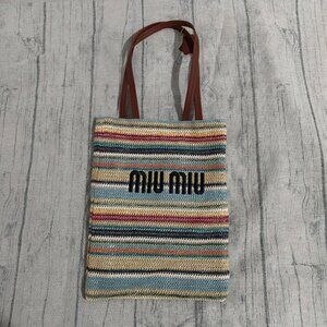 Miu Miu Colorful Woven Bag